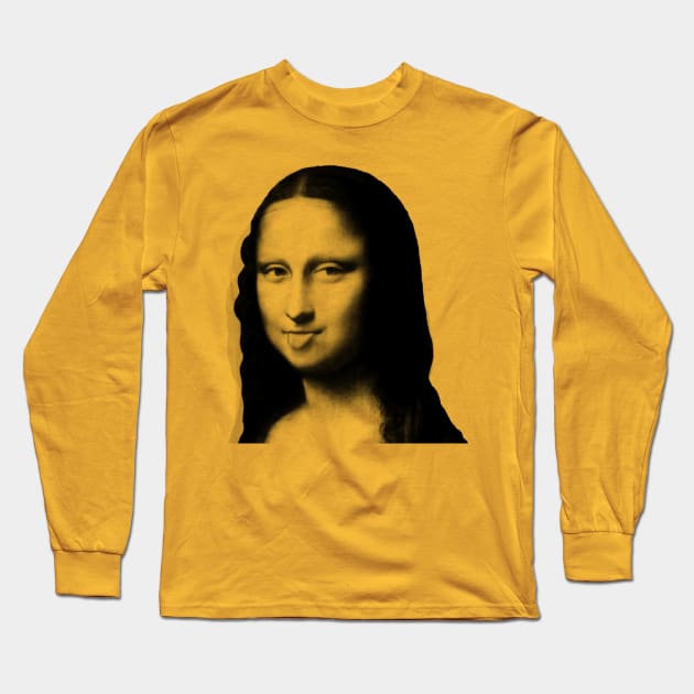 Monya Mona Lisa Sticking Tongue Long Sleeve T-Shirt by Dexter54